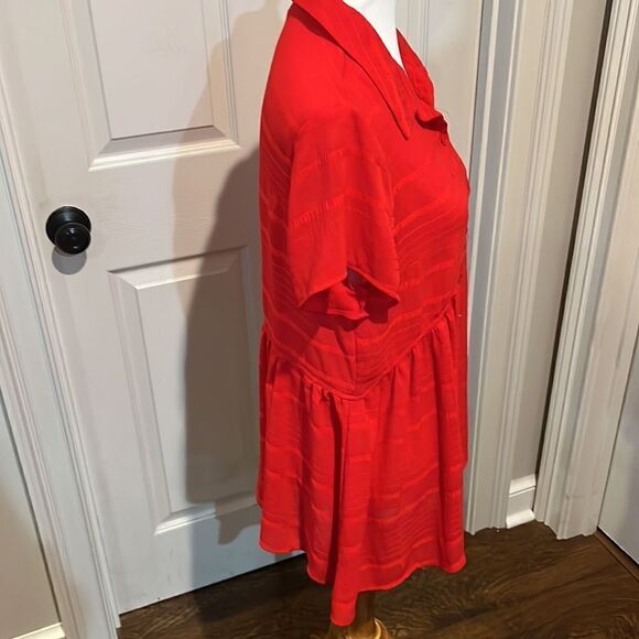 Nice Rokoko Top in Red Size Largel - Picture 3 of 6